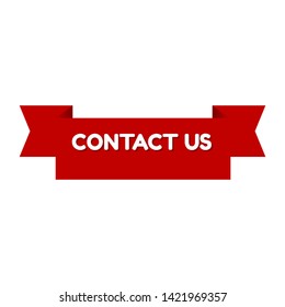 contact us red banner.