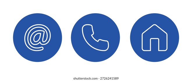 Contacte-Nos Defina O Vetor No Fundo Branco