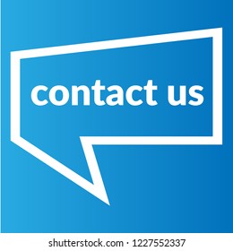 contact us sign,label. contact us  speech bubble. contact us tag sign,banner