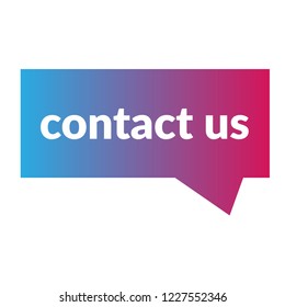 contact us sign,label. contact us  speech bubble. contact us tag sign,banner