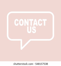 CONTACT US speech bubble.