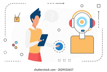 Contact us, support call service center technology and customer isolated on white
