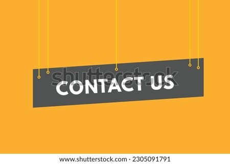 Contact Us text Button. Contact Us Sign Icon Label Sticker Web Buttons