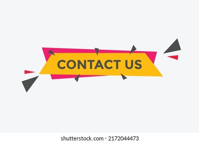 Contact us text button. Web button template Contact us

