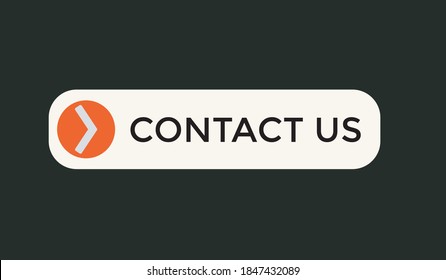 contact us text web button. contact us label sign icon. text button contact us