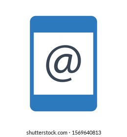 contact us vector glyph colour icon 