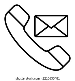 Contact Us vector icon. Can be used for printing, mobile and web applications.