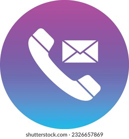 Contact Us vector icon. Can be used for printing, mobile and web applications.