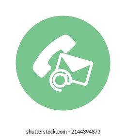contact us Vector icon which is suitable for commercial work and easily modify or edit it


