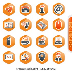 Contact us vector icons for user interface design