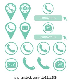 contact us. vector Illustration.
