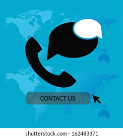  contact us. vector Illustration.