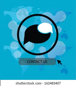 contact us. vector Illustration.