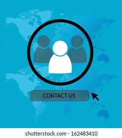  contact us. vector Illustration.