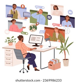 Contact us. Vector illustration. Our website is valuable source information for all your needs Contact us navigate through our user-friendly interface to find desired information Connect to world