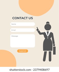 Contact us. Vector illustration. Technology has revolutionized way we communicate and connect with others The Contact Us concept emphasizes importance accessible customer support Discover world