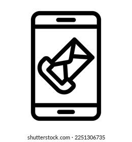 Diseño de iconos de la línea del vector de contacto