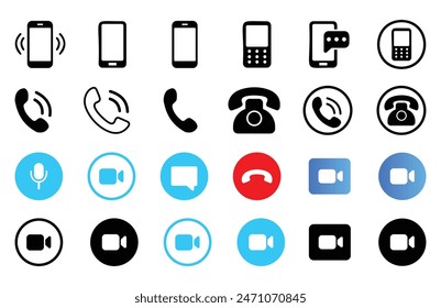 Contact us.Telephone, communication. icon in flat style. Vector illustration. Phone icon set. Telephone symbol. icon telephone call. Phone on white background.