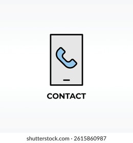 Contact Vector, Icon Or Logo Sign Isolated Symbol Illustration