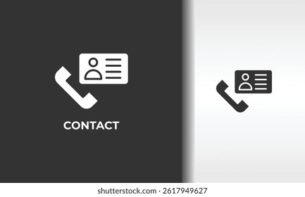 Contacto Vector, Icono O Logotipo Ilustración De Símbolo Aislado