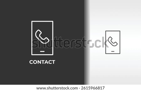 Contact Vector, Icon Or Logo Sign Isolated Symbol Illustration