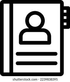 ilustración del vector de contacto en un fondo transparente. Símbolos de calidad superior. Iconos vectoriales de línea delgada para el diseño de conceptos y gráficos.
