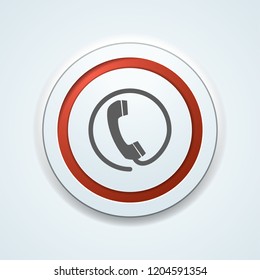 Contact Wire Pfone button illustration