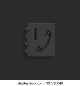 Contactbook - vector icon