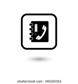 Contactbook - vector icon