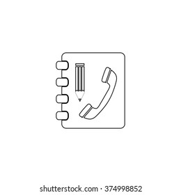 Contactbook -  vector icon