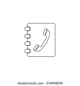 Contactbook  - vector icon