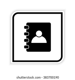 Contactbook  - vector icon