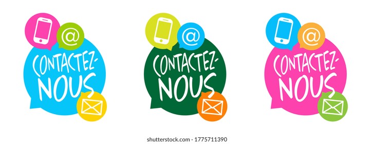 13 Contactez Nous Images, Stock Photos & Vectors | Shutterstock