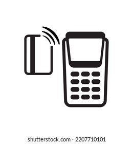 Contactless Card Icon On White Background