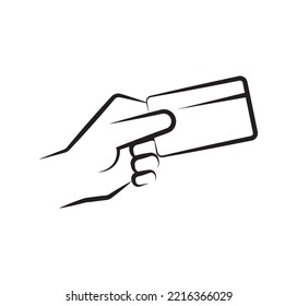 Contactless Card Icon On White Background