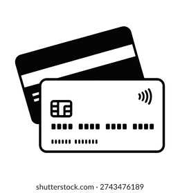 Contactless Credit Card and Debit Card Payment Vector Icon