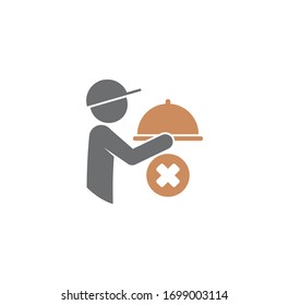 Contactless delivery related icon on background for graphic and web design. Creative illustration concept symbol for web or mobile app.