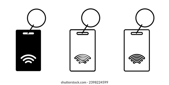 Contactless, digital door handle key. Wireless, NFC key fob, RFID tag key. Security door knob or doorknob transmitter. Login, remote control key for automatic open, close or electronic unlock or lock 