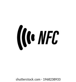 Contactless NFC payment line icon in black, RFID credit card, wireless pay simple minimalistic illustration. Trendy flat style for app: graphic, design, infographic, web, gui, ui, ux. Vector EPS 10