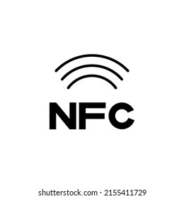 Icono de línea de pago sin contacto NFC en negro, tarjeta de crédito RFID, pago inalámbrico simple ilustración minimalista. Estilo plano de moda para la aplicación: gráfico, diseño, infografía, web, gui, ui, ux. EPS vectorial 10