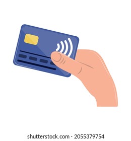 icono de pago inalámbrico sin contacto NFC