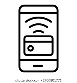 Elemento de icono de pago sin contacto para el diseño