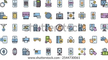 Contactless pay icons High-Quality Vector Icons Collection with Editable Stroke. Ideal for Professional and Creative Projects.