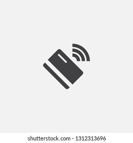 contactless payment base icon. Simple sign illustration. contactless payment symbol design. Can be used for web, print and mobile