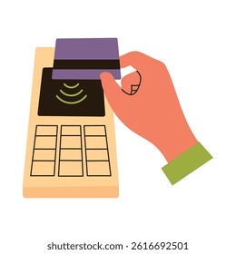 Contactless Payment with card icon clipart avatar logotype isolated illustration