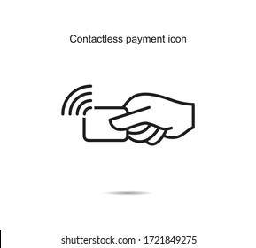 Contactless payment icon ideas design vector illustration graphic on background