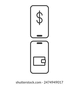 Contactless payment icon isolated on white background. Technology symbol modern, simple, vector, icon for website design, mobile app, ui. Vector Illustration