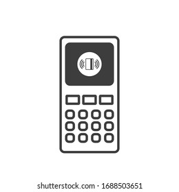 Contactless Payment Icon. Near-field Communication (NFC) Card Technology Concept Icon. Tap To Pay. Vector Illustration.