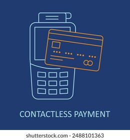 Contactless Payment Icon: Secure NFC Transactions, Digital Wallet, Touchless Technology with editable stroke.