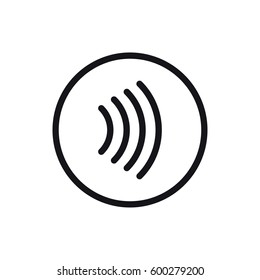 Contactless payment icon. Tap to pay concept - vector sign.